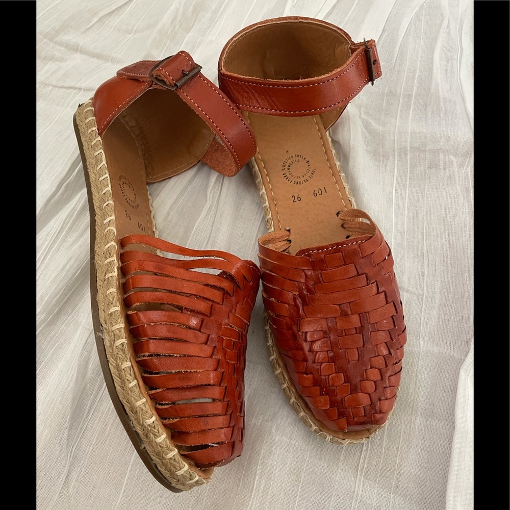 CLEARANCE Mexican leather Espadrilles shoes